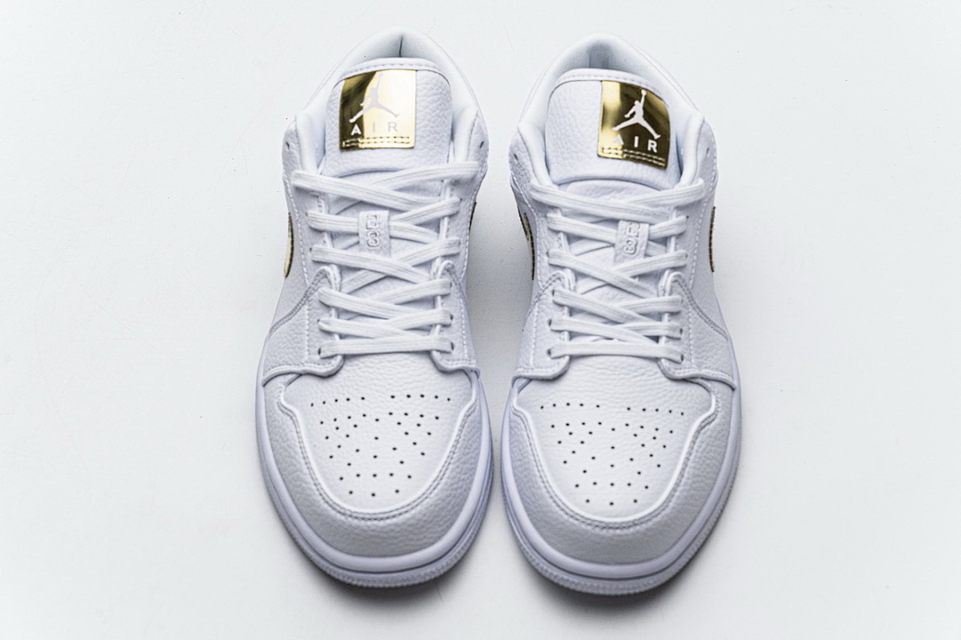  Air Jordan 1 Low White Metallic Gold CZ4776-100