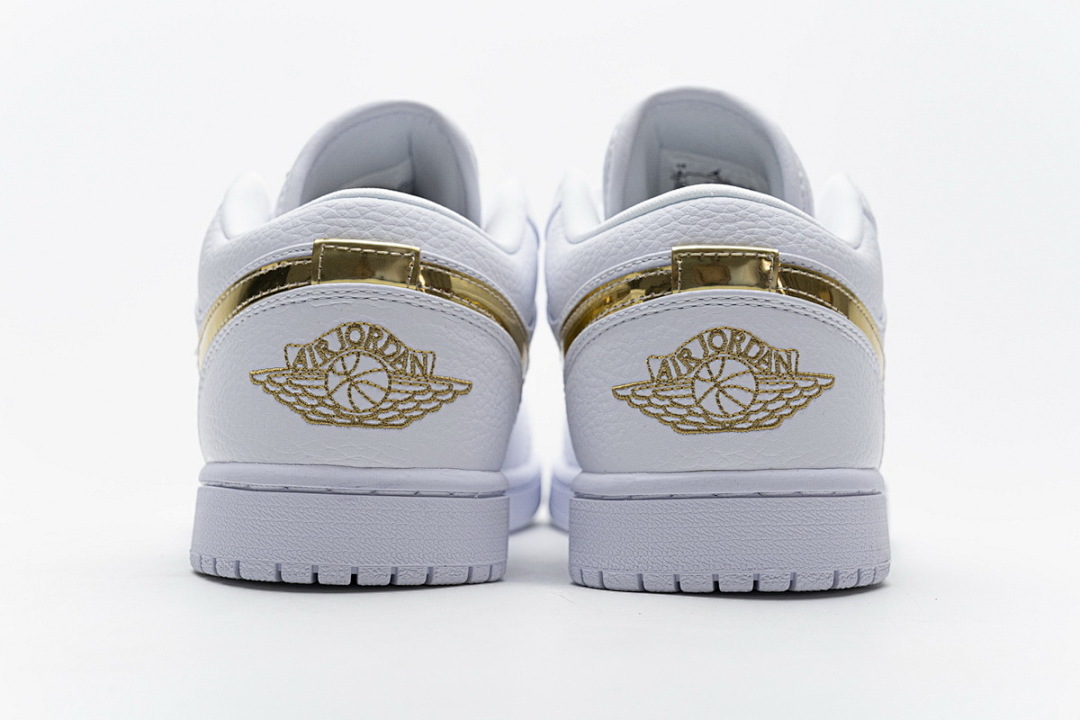 Air Jordan 1 Low White Metallic Gold CZ4776-100