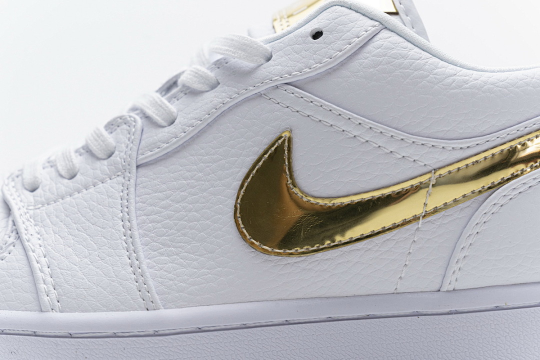  Air Jordan 1 Low White Metallic Gold CZ4776-100