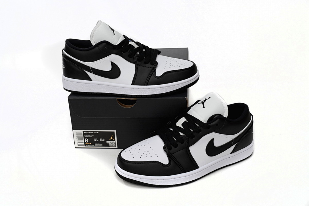 Air Jordan 1 Low Black And White DC0774-101 