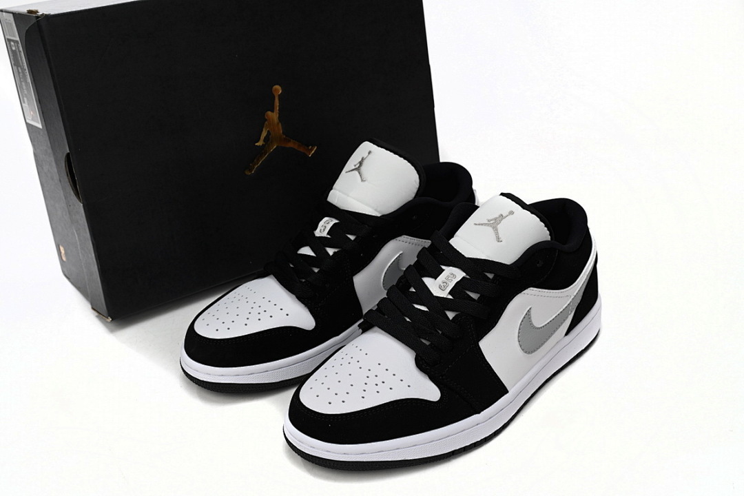 Air Jordan 1 Low Black and White Gray 552780-018 