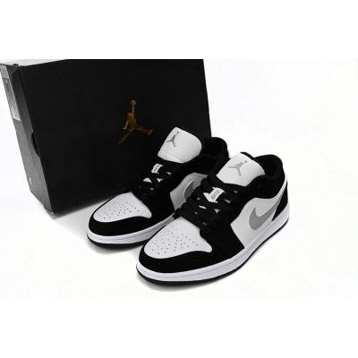 Air Jordan 1 Low Black and White Gray 552780-018  02
