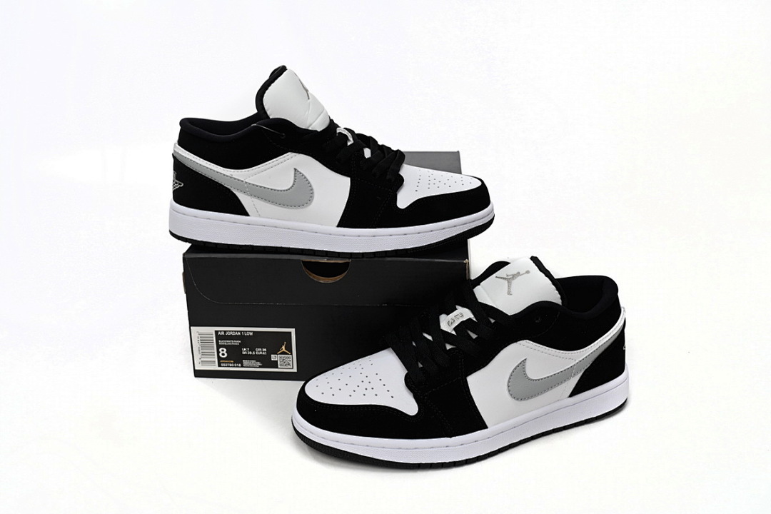 Air Jordan 1 Low Black and White Gray 552780-018 