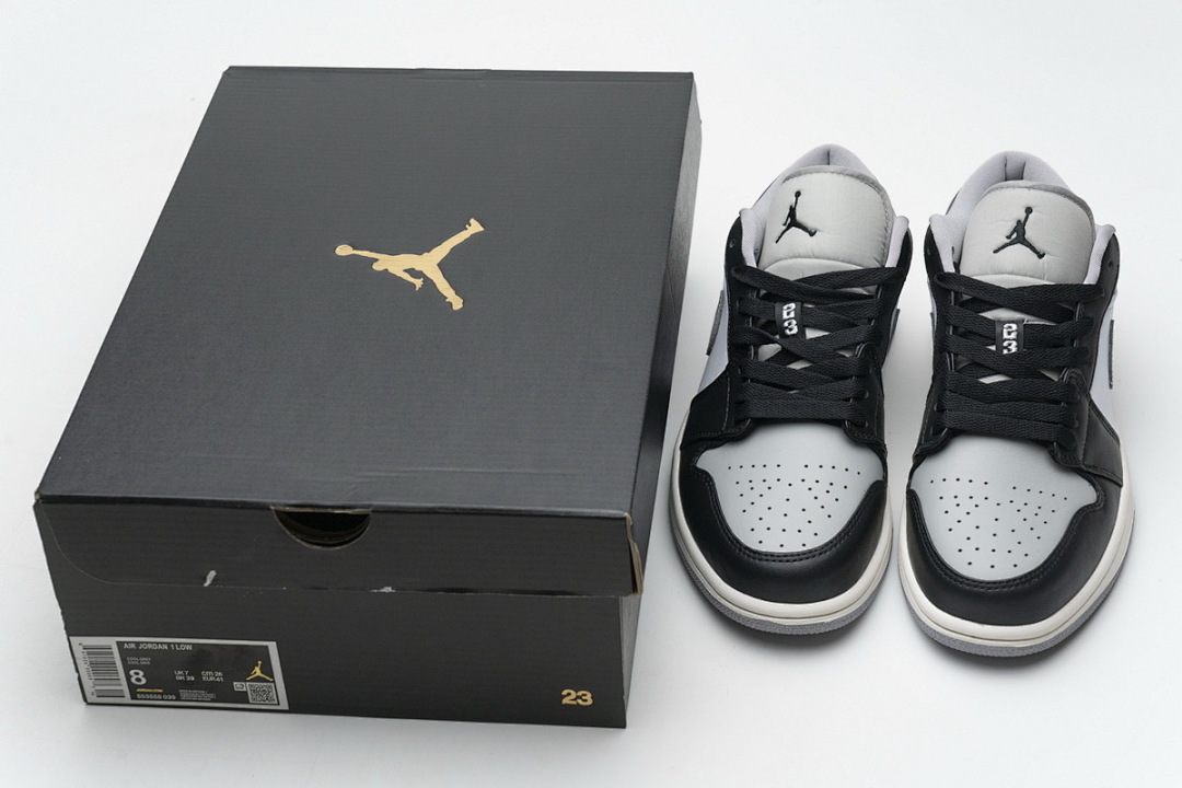 Air Jordan 1 Low Light Smoke Grey 553558-039