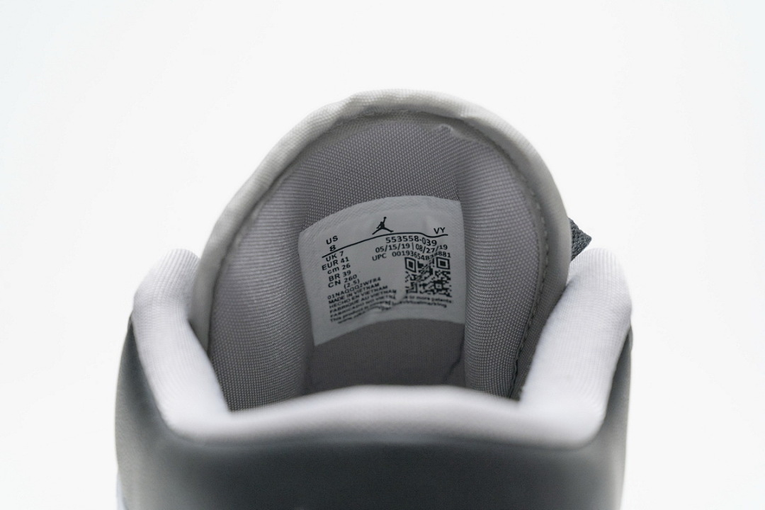  Air Jordan 1 Low Light Smoke Grey 553558-039