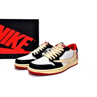 Travis Scott x Air Jordan 1 Low Black Red  DM7866-166  02