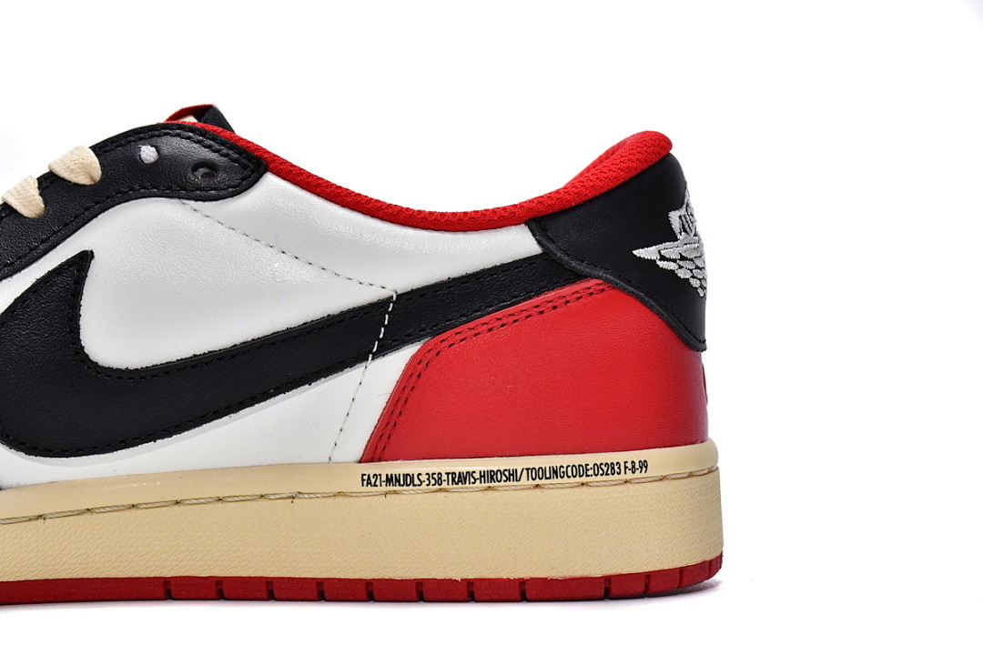 Travis Scott x Air Jordan 1 Low Black Red  DM7866-166 