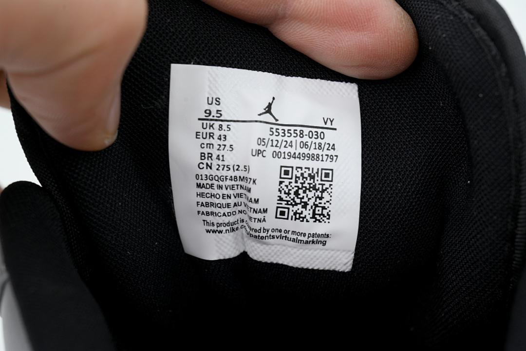 Air Jordan 1 Low Light Smoke Grey 553558-030 