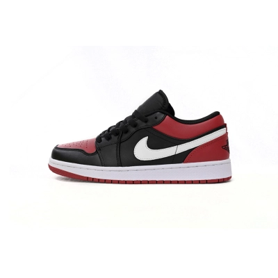  Air Jordan 1 Low Retro Black Red 553558-066 01