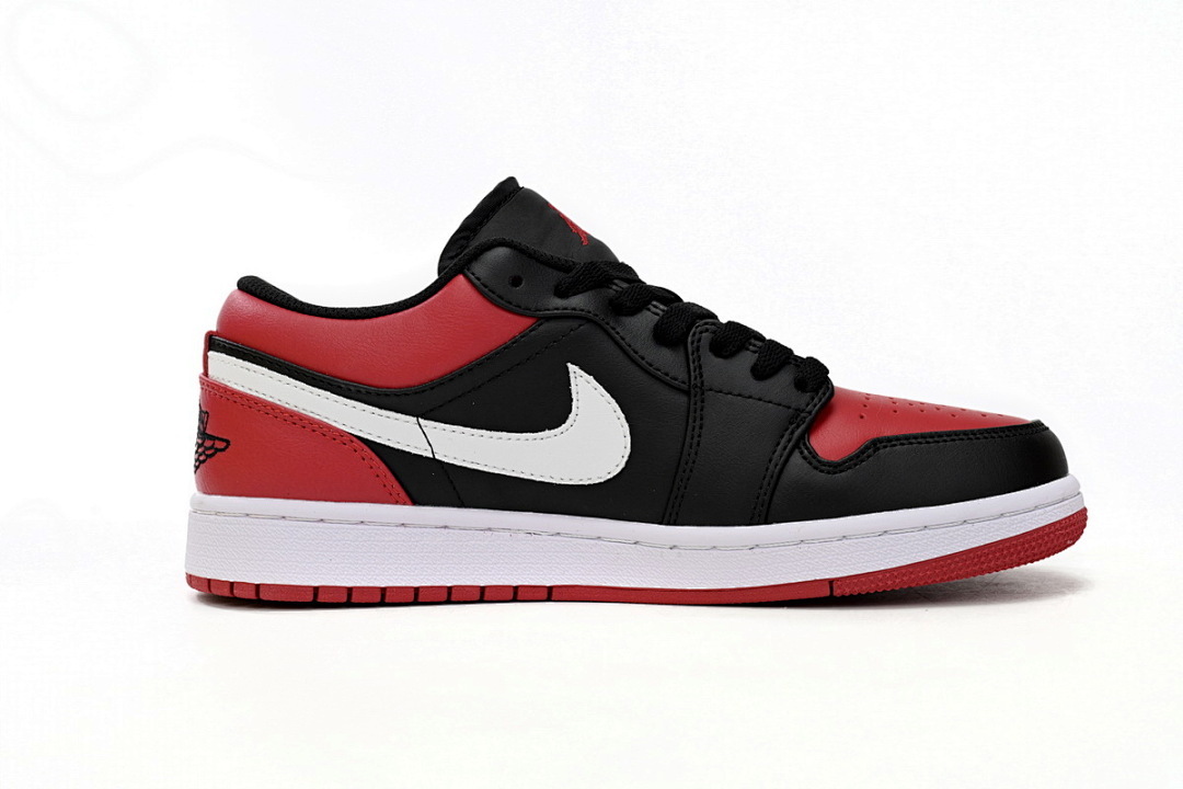  Air Jordan 1 Low Retro Black Red 553558-066
