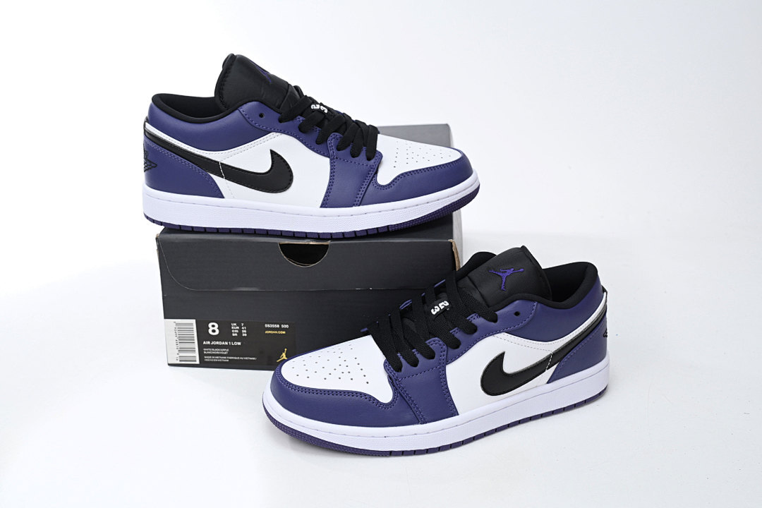  Air Jordan 1 Low Court Purple  553558-500