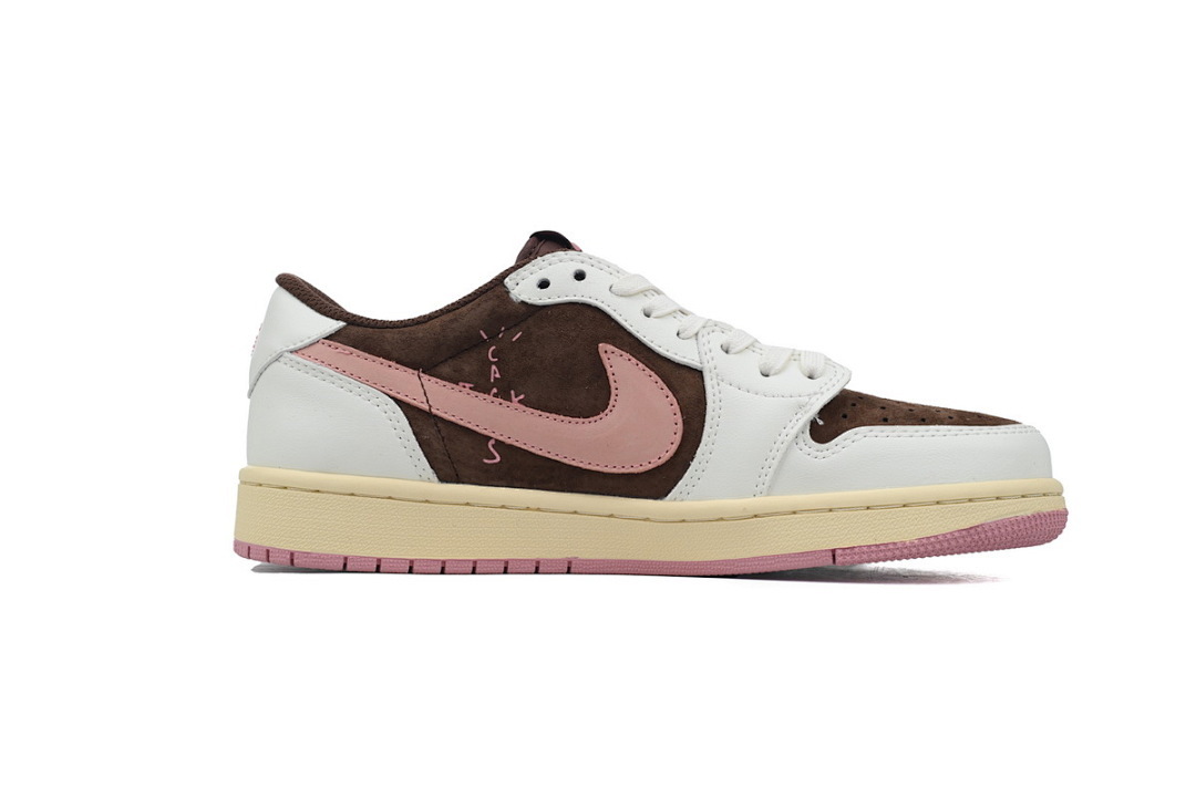 FC God Travis Scott x Air Jordan 1 Low OG SP Dark Pony Pink DZ4137-206 