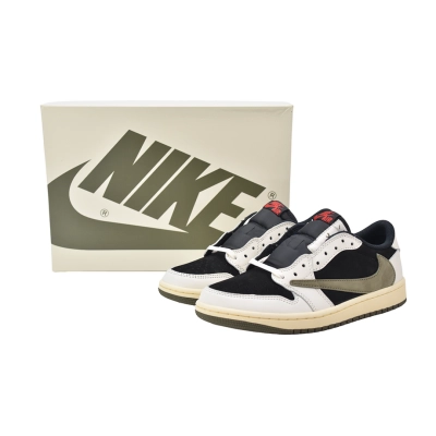 FC God Batch  Air Jordan 1 Low OG WMNS “Olive”Black Green Olive DZ4137-106 02