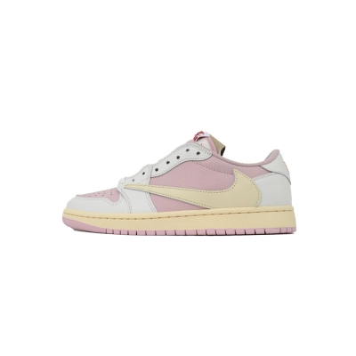 FC God Batch Travis Scott x Air Jordan 1 Low OG White Pink   DM7866-600 01