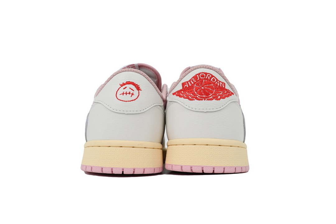 FC God Batch Travis Scott x Air Jordan 1 Low OG White Pink   DM7866-600
