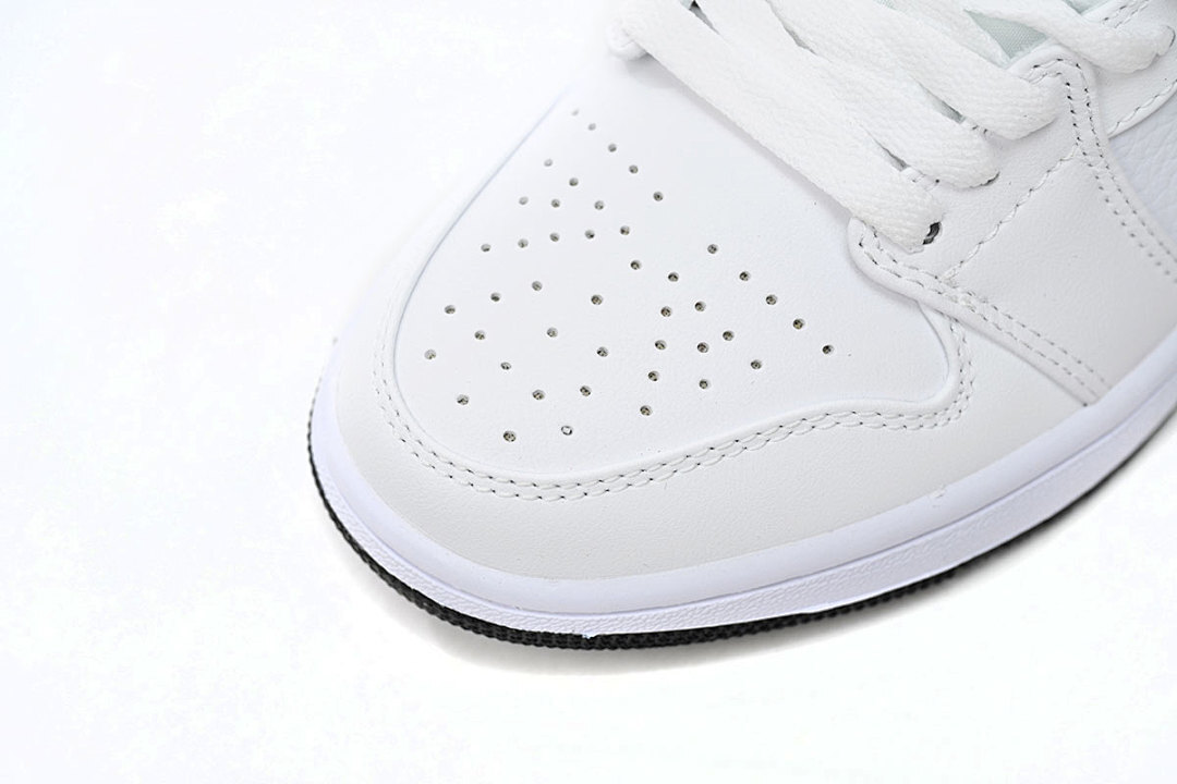  Air Jordan 1 Low All-white Red 553560-164