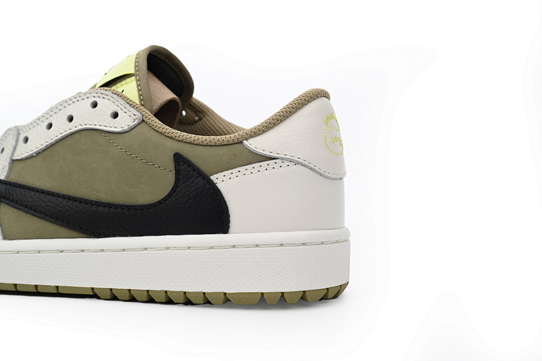 FC God Batch Travis Scott x Air Jordan 1 Low Black White Green  FZ3124-200 