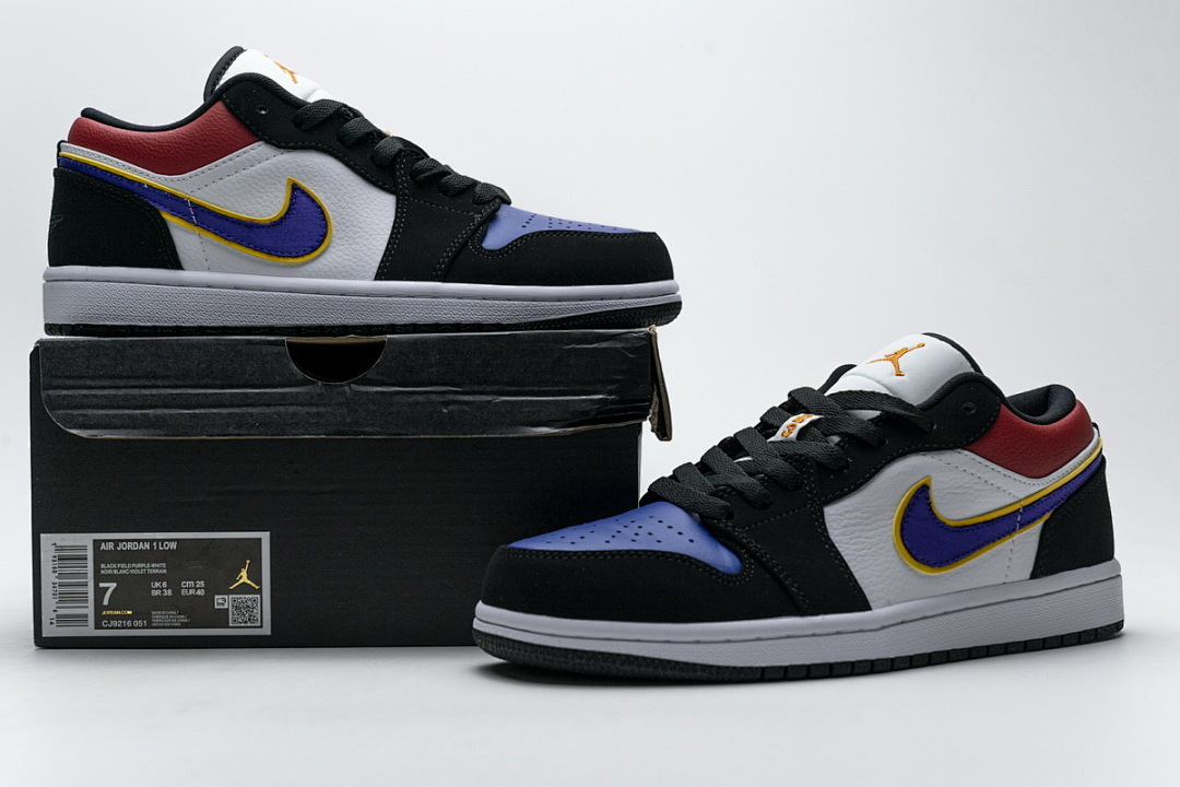  Air Jordan 1 Low Lakers Top CJ9216-051