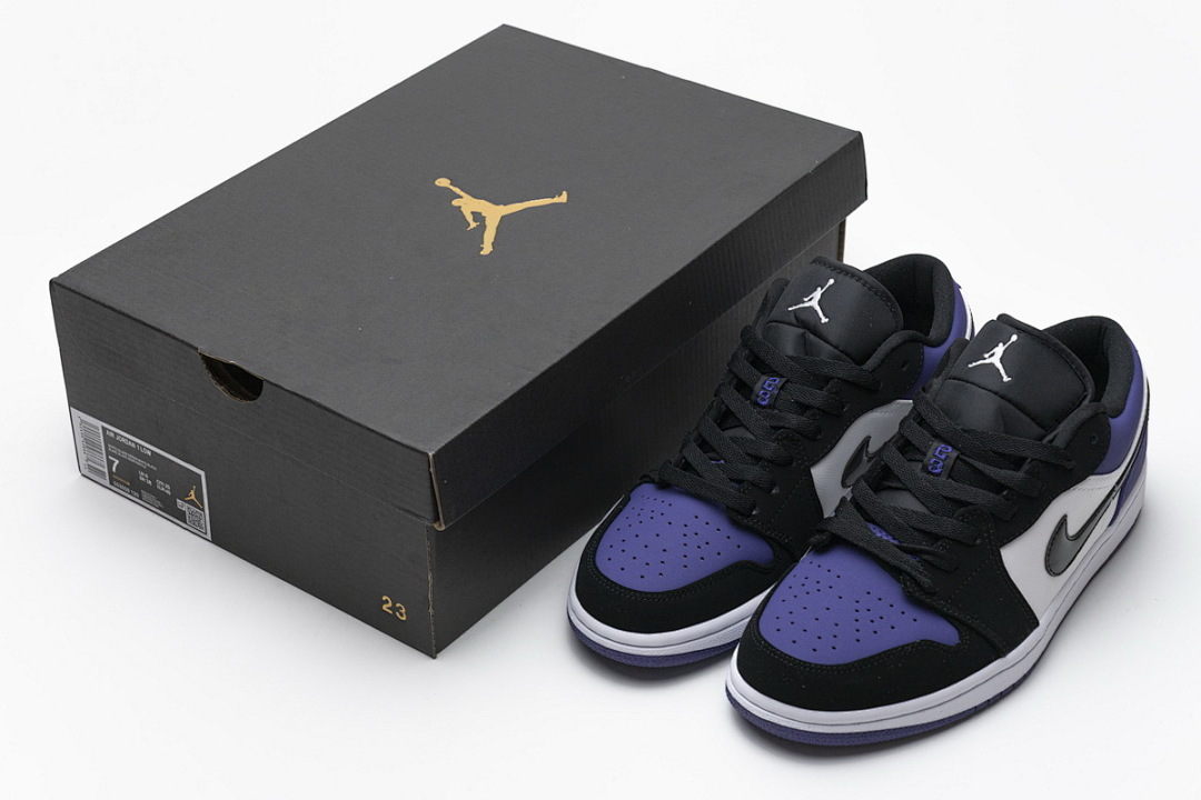  Air Jordan 1 Low Court Purple  553558-125