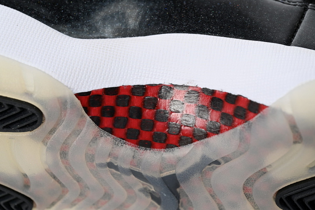 FC God Batch Air Jordan 11 25th Anniversary Black Silver Eyelets  378037 002