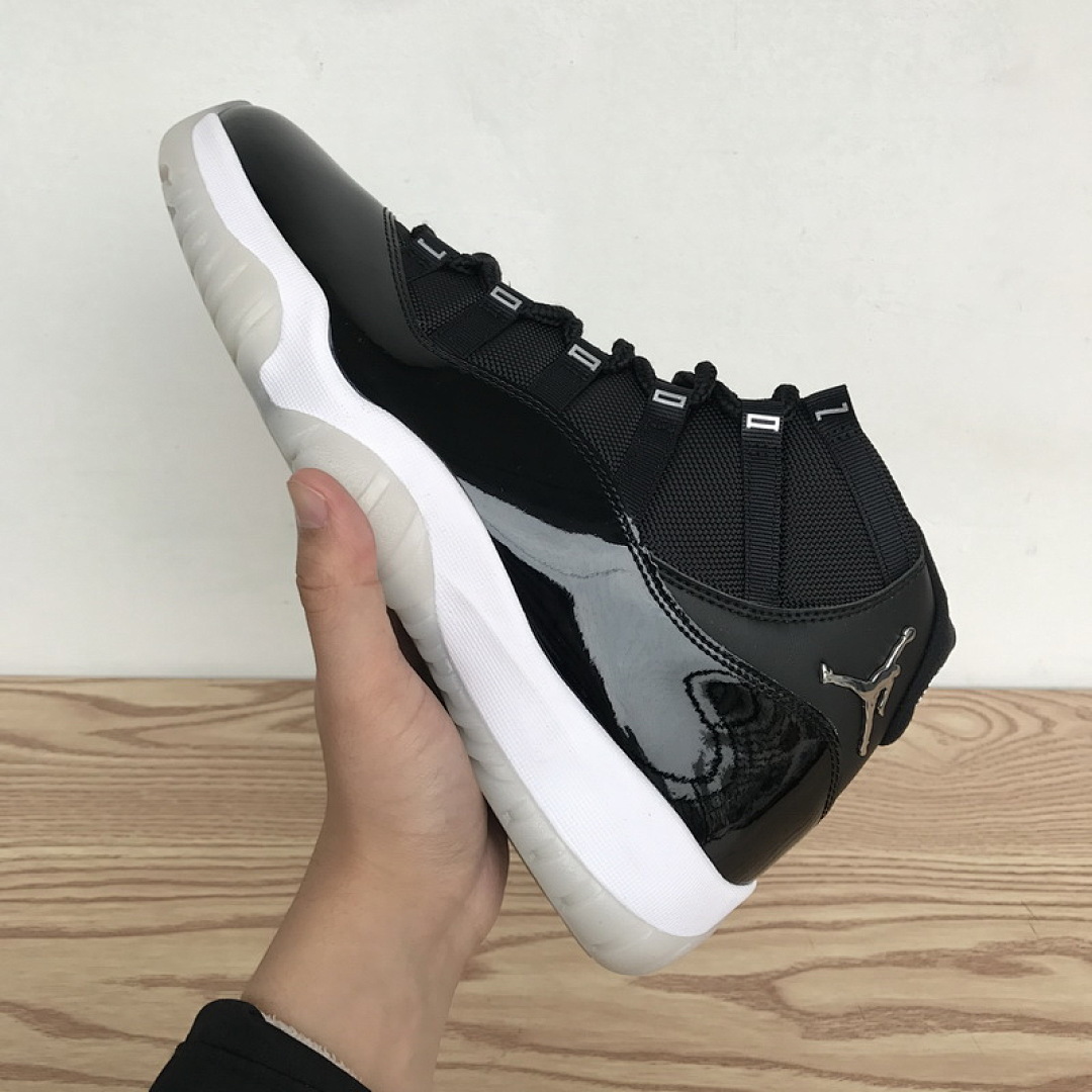 FC God Batch  Air Jordan 11 25th Anniversary Black Silver Eyelets CT8012-011
