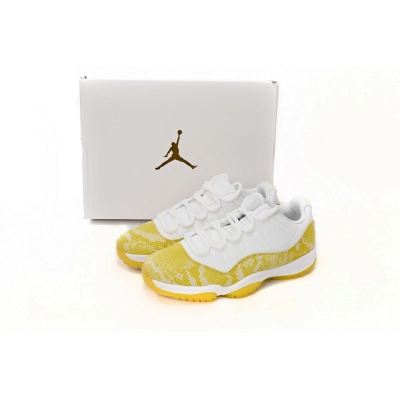 FC God Batch  Air Jordan 11 Low WMNS “Yellow Snakeskin” AH7860-107 02