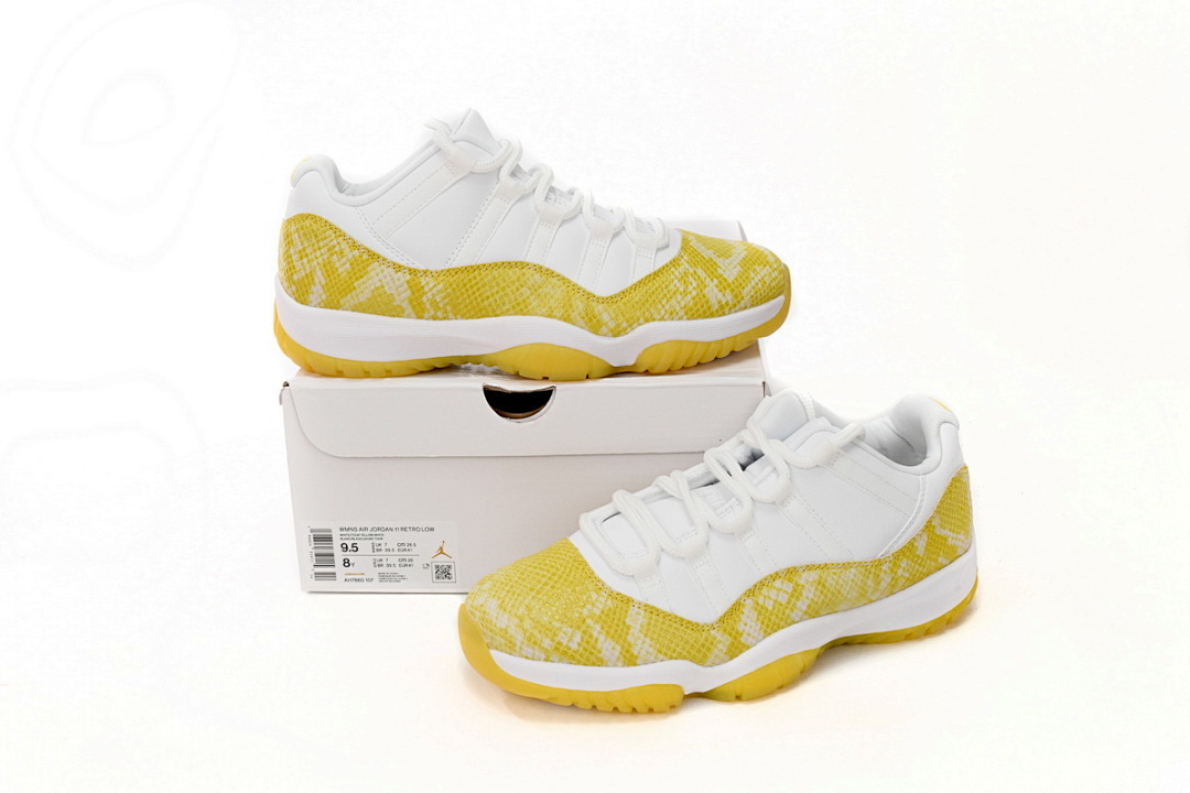 FC God Batch  Air Jordan 11 Low WMNS “Yellow Snakeskin” AH7860-107