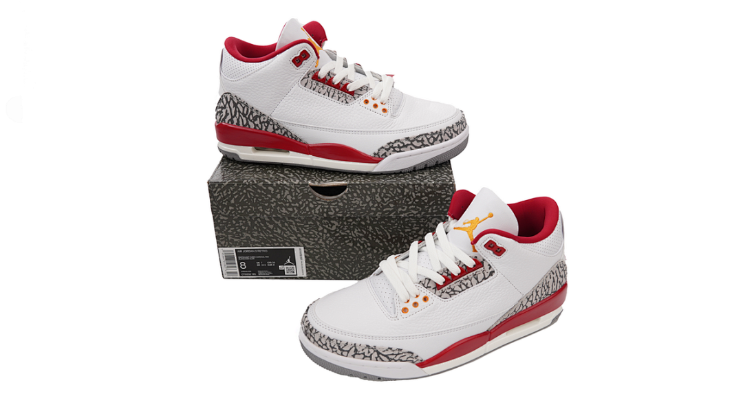 FC God Batch  Air Jordan 3 Retro Cardinal Red CT8532-126 