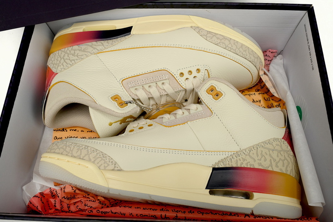 FC God Batch  J Balvin x Air Jordan 3 White Blue Red FN0344-901