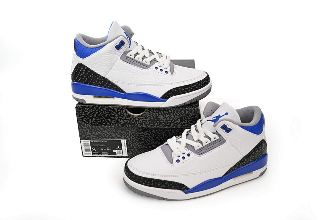FC God Batch  Air Jordan 3 Retro Racing Blue CT8532-145 