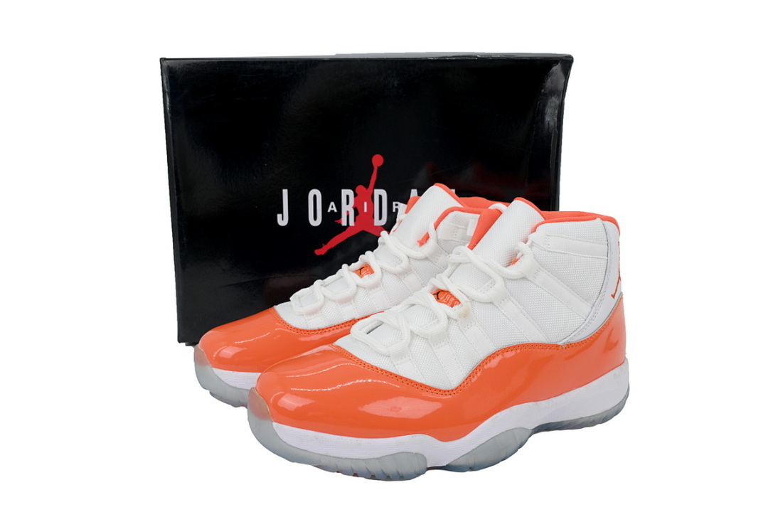 FC God Batch Air Jordan 11 Retro White Orange  CT8012-002