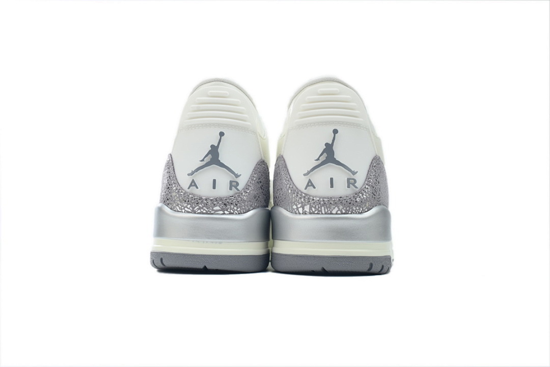FC God Batch  Air Jordan 3 Retro 'Sail Metallic Silver' CK9246-100 