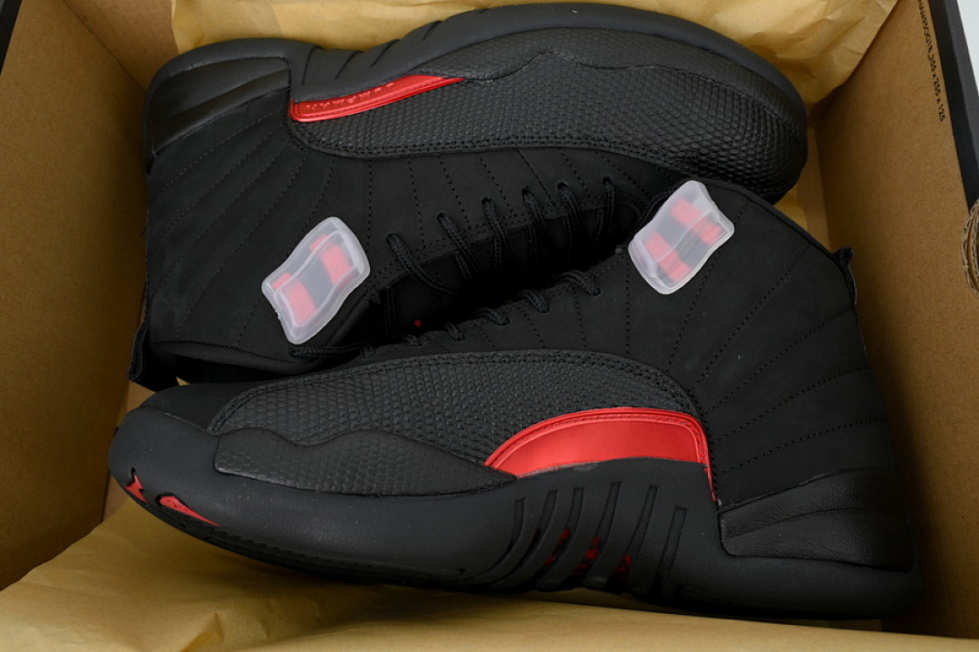 FC God Batch Air Jordan 12 Retro New Black Red  CT8013-001 