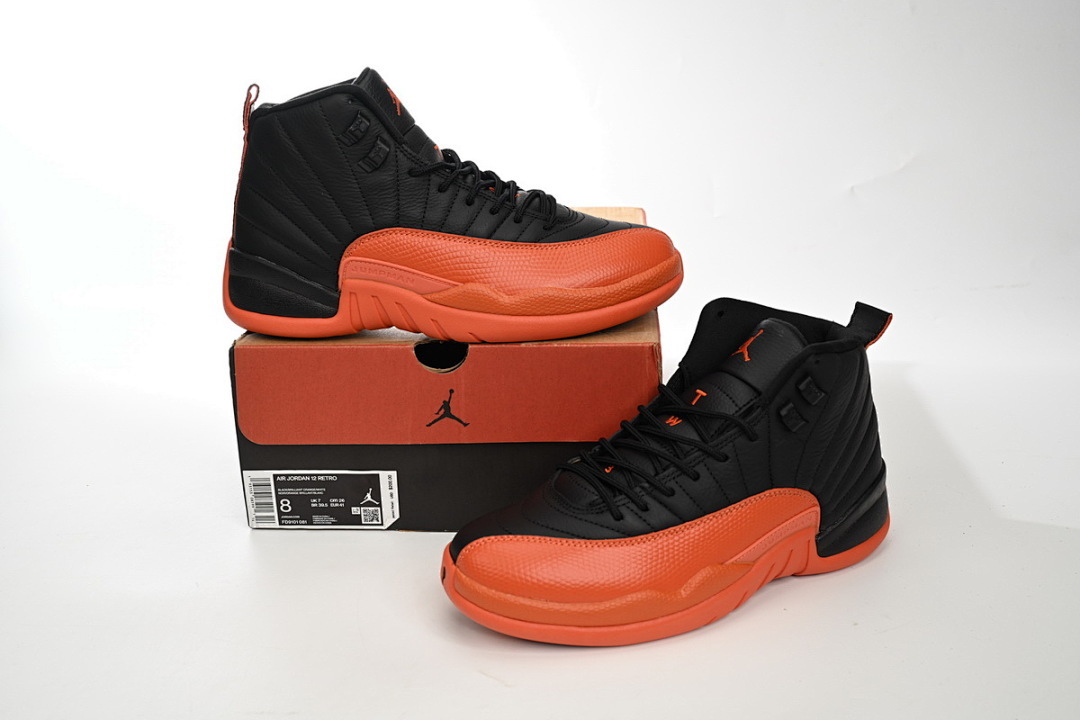 FC God Batch Air Jordan 12 WMNS “Brilliant Orange”  FD9101-081 