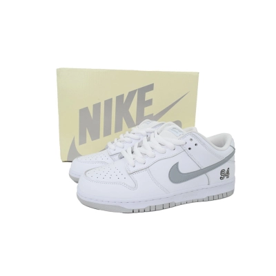 FC God Batch   Nike Supreme x Dunk Low SB 'White Metallic Silver'  HQ8487-100 02