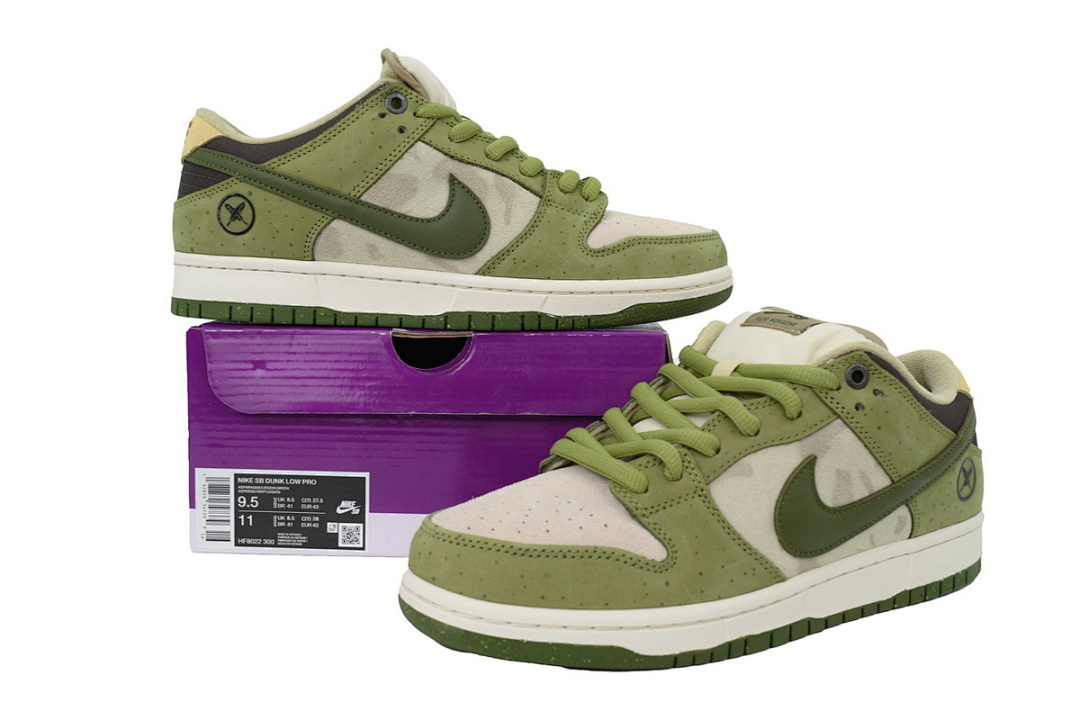 FC God Batch Yuto Horigome x Dunk Low SB 'Asparagus' HF8022-300 