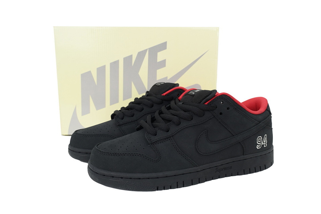 FC God Batch   Supreme x Nike Dunk Low SB 'Black' HQ8487-001