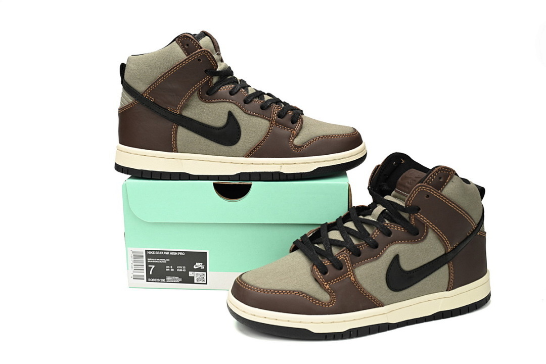 LJR Nike Dunk SB High Pro “Baroque Brown”  BQ6862-201