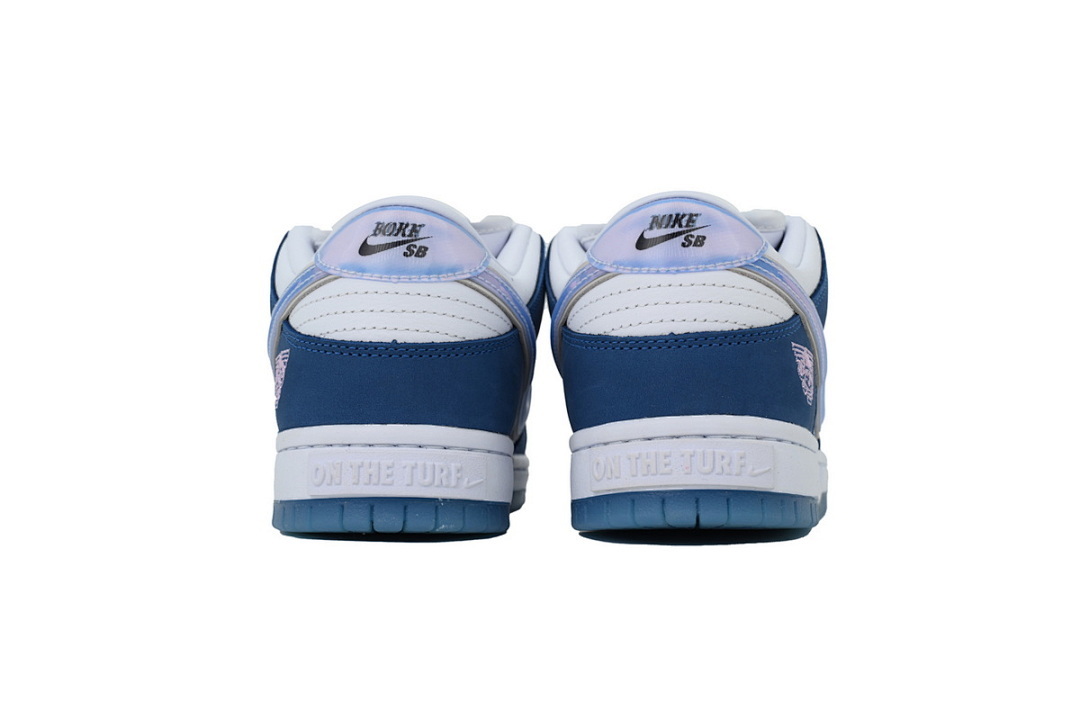 FC God Batch  Born x Raised x Nike SB Dunk Low Blue White FN7819-400 
