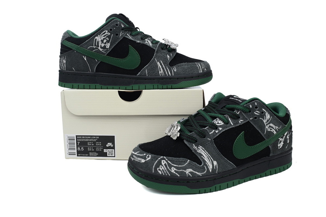 LJR THERE Skateboards x Dunk Low SB 'Ultra Humanized' HF7743-001 