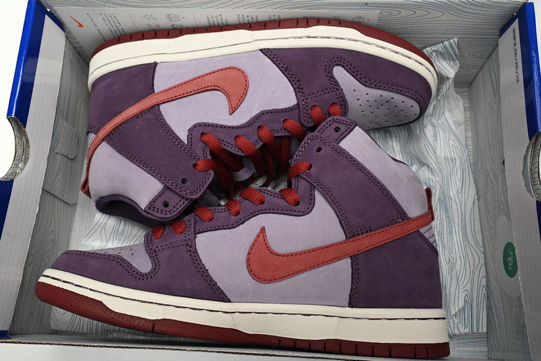  LJR  Nike Dunk SB High Daybreak Plum  313171-500
