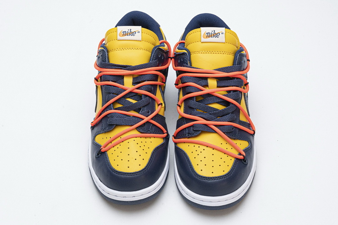 LJR Batch Nike Dunk Low Off-White University Gold Midnight Navy CT0856-700