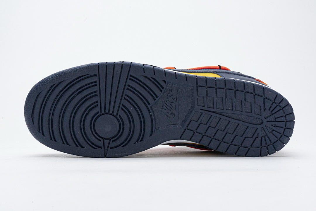 LJR Batch Nike Dunk Low Off-White University Gold Midnight Navy CT0856-700