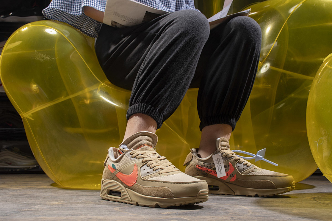 FC God Batch Nike Air Max 90 OFF-WHITE Desert Ore AA7293-200