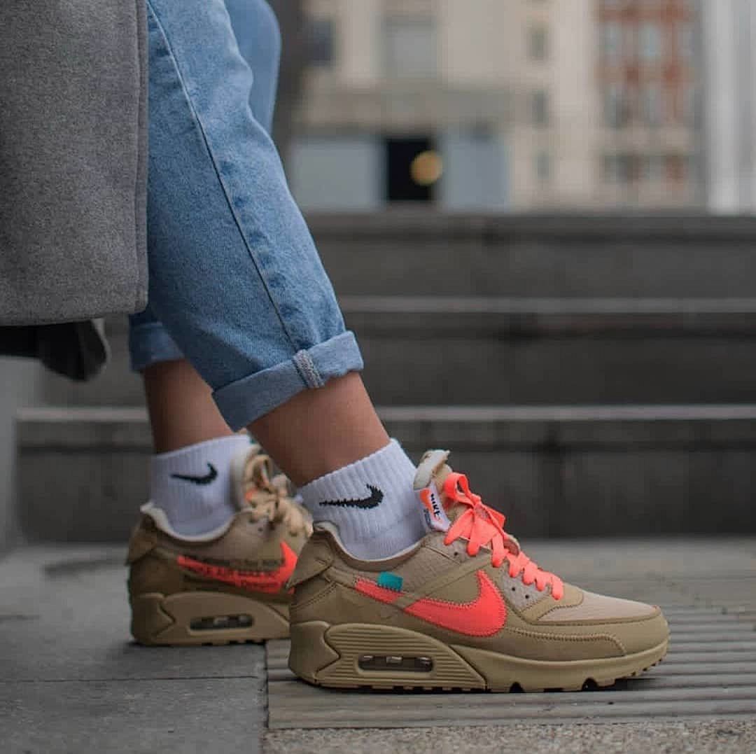 FC God Batch Nike Air Max 90 OFF-WHITE Desert Ore AA7293-200