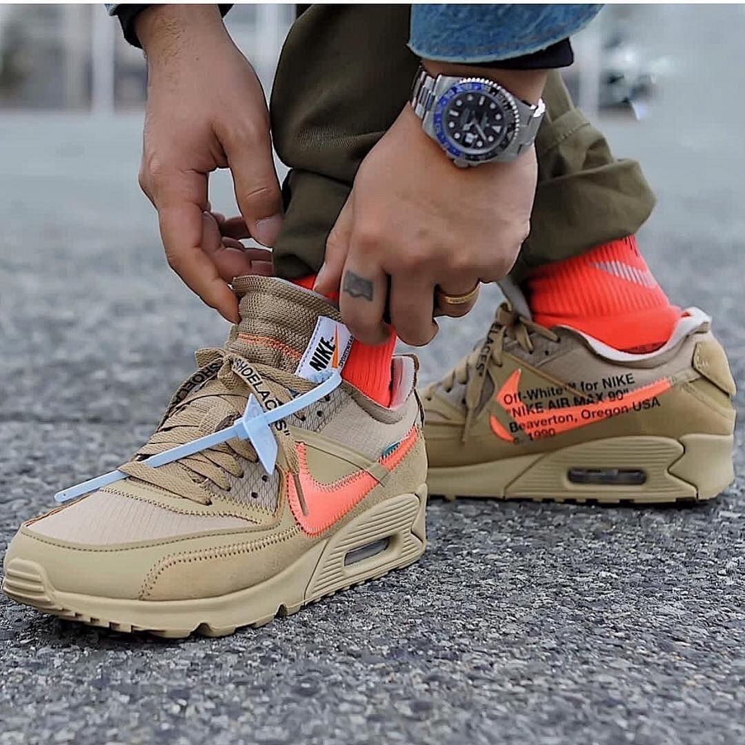 FC God Batch Nike Air Max 90 OFF-WHITE Desert Ore AA7293-200