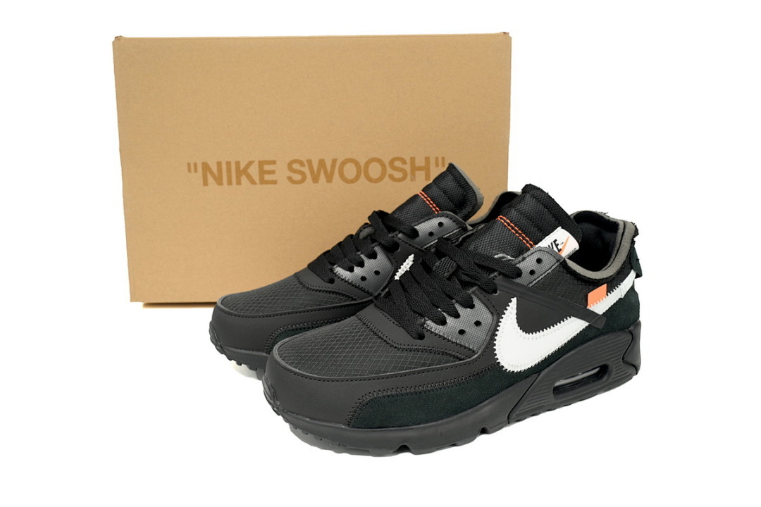 FC God Batch Nike Air Max 90 OFF-WHITE "All Black" AA7293-001