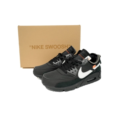 FC God Batch Nike Air Max 90 OFF-WHITE "All Black" AA7293-001 02