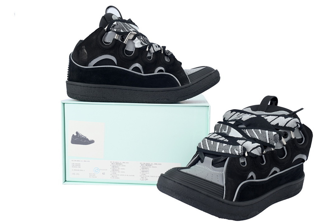 Lanvin Curb Sneaker Black Grey
