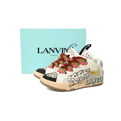 LANVIN White Black Painted 02